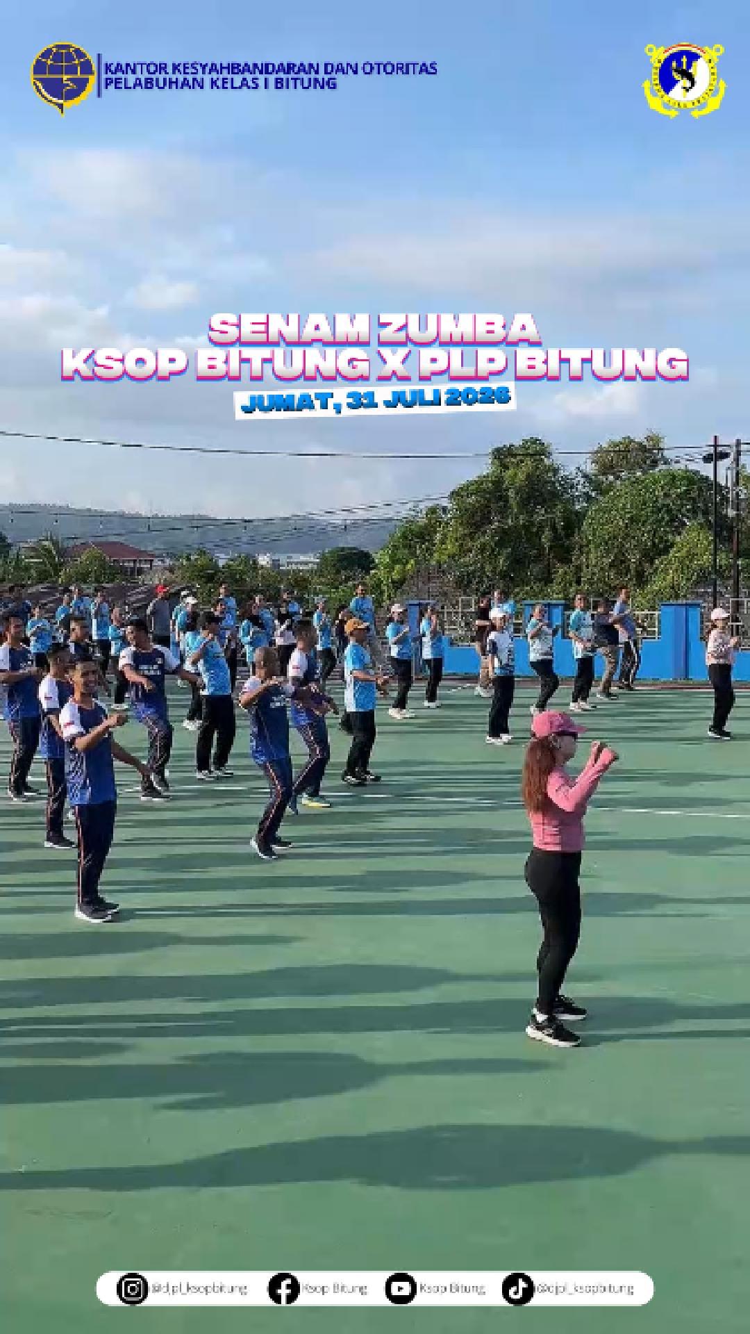 ZUMBA BERSAMA PANGKALAN PLP KELAS II BITUNG 